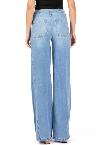 Celebrity Pink Women's Juniors High Rise Wide Leg Jeans2
