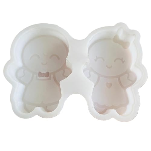 Molde de silicona para pan de jengibre, moldes de resina de yeso para manualidades, moldes de decoración de Navidad, moldes de fundición para decoración del hogar, molde de yeso de cemento