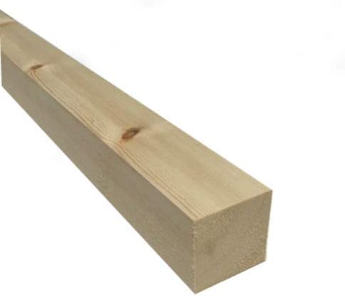 Pine Planed All Round Timber 50mm x 50mm (2" x 2") - 3.0 Metres (Pack of 4)