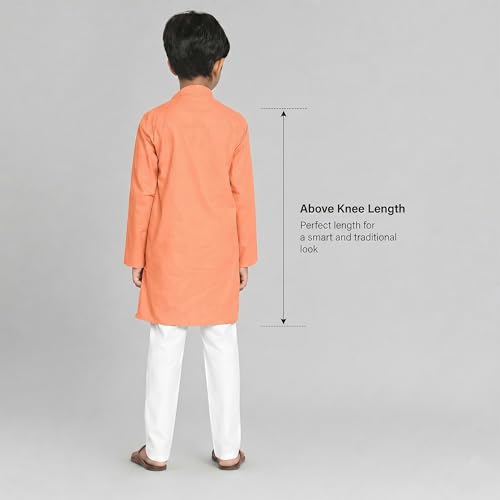 Image of Chandrakala Kids Kurta Set for Boys Indian Ethnic Wear (KK117-P)