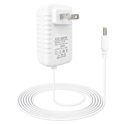 AZJCKEW White 15W Power Adapter Compatible with Echo Dot 3rd/4th/5th Gen Echo Po Echo Show 5 (1st & 2nd Gen) Kids Edition Smart Speaker Charger, 6.6FT Cord, DC Plug Replacement