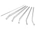 STRAWGRACE Thin Handmade Glass Straws, Bent 9 in x 8 mm - 5 Pack With Cleaning Brush - Premium Glass - Healthy, Reusable, Eco Friendly, BPA Free, Very Sturdy - Milkshake and Smoothie Straws