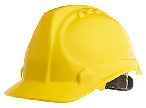 AMSTON Safety Hard Hat, Head Protection, â€œKeep Coolâ€ Vented Helmet, Fully Adjustable, Low Profile, Cap Style, Type 1 Class C, Construction, ANSI Z89.1, Yellow