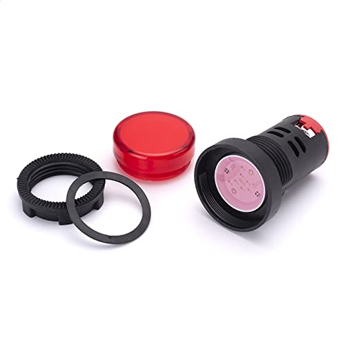 Piloto luminoso LED AD16-22DS de montaje en panel 22 mm blanco 12V 3