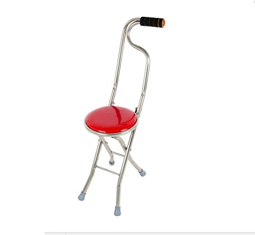 Tabouret en cuir pliable pour pause de marche des seniors - 2