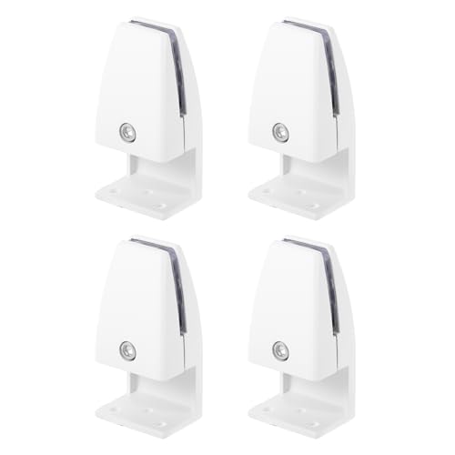 Support de séparation de bureau 4pcs pinces de cloison blanc 4-20mm