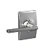 Schlage F170LAT625CEN Century Collection Latitude Decorative Trim Lever, Bright Chrome