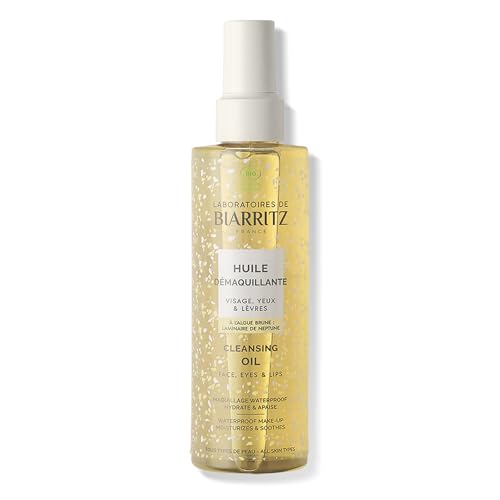 Huile démaquillante efficace sur maquillage waterproof pour nettoyer et apaiser la peau