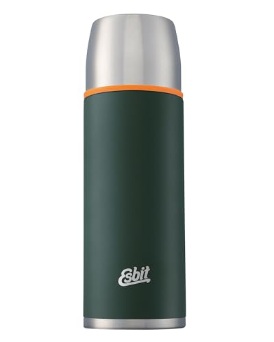 Esbit Classic Isolierflasche 1L - Thermoskanne für warm & kalt - Thermosflasche mit 2 Bechern - Trinkflasche Edelstahl - Auslaufsicher… – Ansicht 1