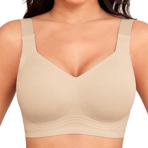 Jouica Women Wirefree Bras for Women Full Coverage No Underwire E...