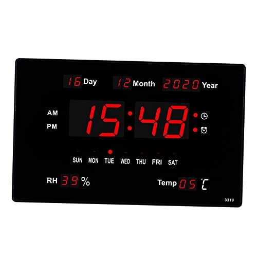 FASHIONMYDAY Electronic Wall Clock Temperature Display LED Display Calendar Table Clocks Home & Kitchen| Home & D ©cor| Clocks| Wall Clocks Deal
