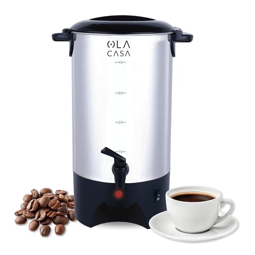 Catálogo de Cafetera 40 Tazas Top 5. 44 Cafetera 40 Tazas De Acero Inoxidable| Urna Para Café Caliente Con Capacidad De 6L| Dispensador De Café| Cafetera Eléctrica Para Mantener Bebidas Calientes Con Filtro Permanente