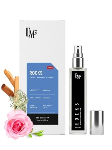 Image of EM5 Rocks Unisex Perfume | Aromatic Amber Warm Spicy | EDP Spray for Men & Women | Strong & Long Lasting Fragrance | Luxury Gift for Him & Her | 15 ml