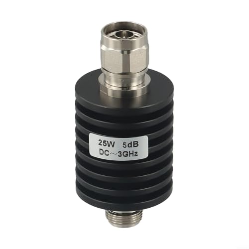 Atenuador fijo tipo N de 25W y 50 ohmios coaxial DC-3 GHz para laboratorios