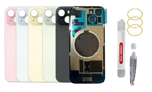 Vitre arrière iPhone 15 pour réparer son téléphone noir avant les vacances