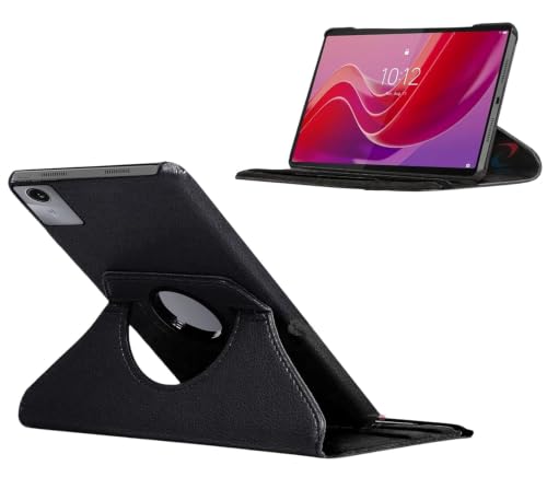 Image of M Cart Lenovo Tab M11 (11 inch) Rotate Cover | Leather Finish | 360 Degree Rotate Back Cover | Shockproof Back Cover Case for Lenovo Tab M11- (Black)