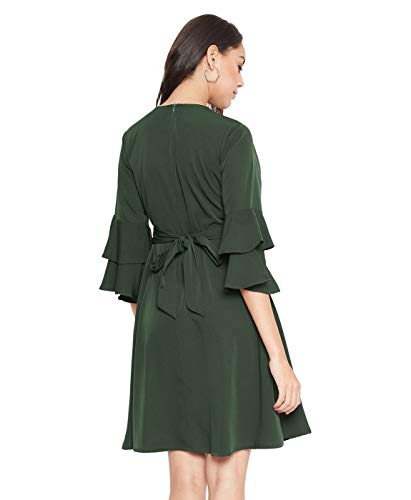 Image of Uptownie Lite Women's Crepe Skater Knee Length Dress