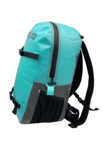 25L FastPack Dry Bag Backpack (Cooler Aqua/Asphalt Black)2