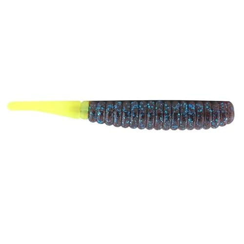 Z-Man Fishing Products TT375-72PK6 3.75 in. TT Thick Trick Fishing Lure Plum & Chartreuse