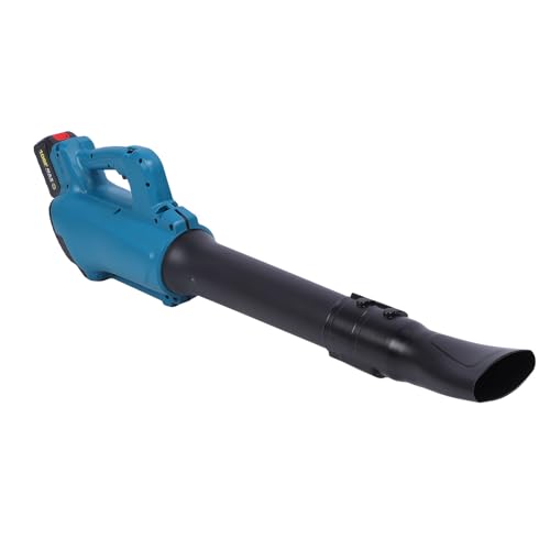 Soplador de Hojas Inalámbrico, 28000 RPM, Soplador Eléctrico de Alta Velocidad con Batería de 18 V, 5 Velocidades, Limpiador de Hojas, Ligero y Ajustable, con Batería y (Enchufe
