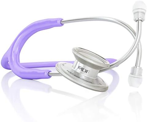 MDF Instruments MD One Stainless Steel Premium Dual Head Stethoscope - Free-Parts-for-Life - Lifetime Warranty (MDF777-BO) - All Black