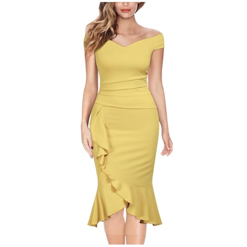 Robe de cocktail courbée avec fente contre la chaleur estivale