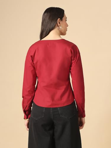 Image of Globus Women Shirt (8909389011244 Maroon S)