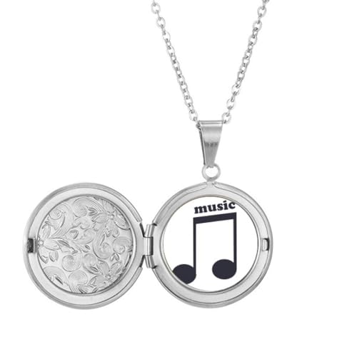 Collier médaillon noir à porter au concert ou au quotidien