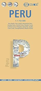Laminated Peru Map by Borch