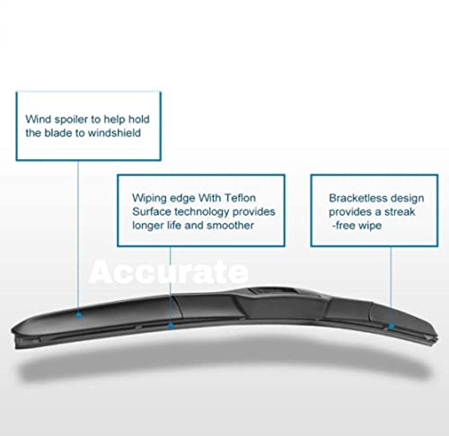 Image of Front Windshield Hybrid Wiper Blades for Nexon, Size 24,14,Set of 2 pc