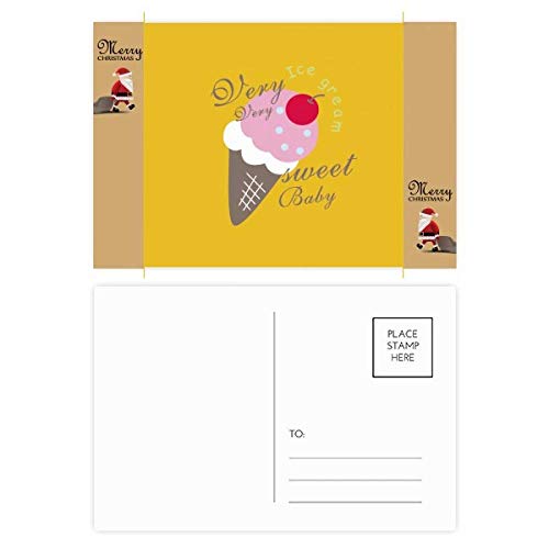 Cartes remerciement bébé Cherry Sweet Baby Ice Cream papeterie