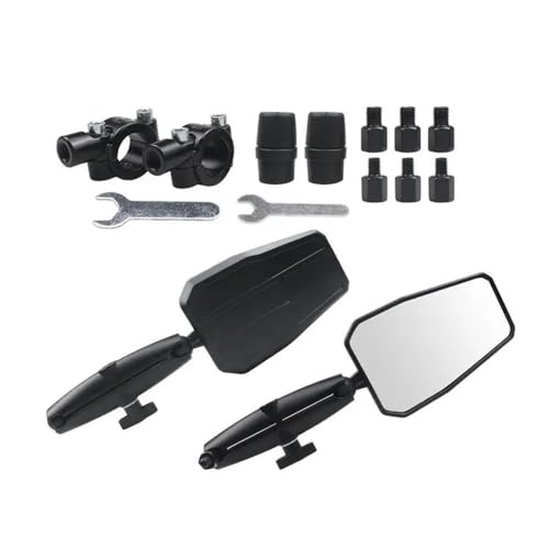 Espejos retrovisores de 360 grados plegables para motocicletas y vehículos todo terreno