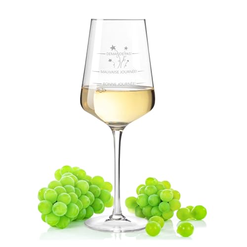 Le Verre à vin Bonne Journée!, Mauvaise Journée!, Ne Pose Pas De Question