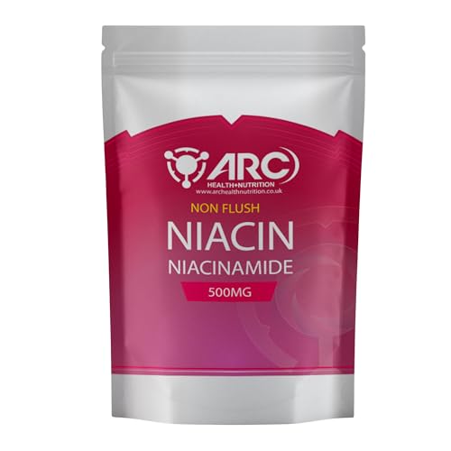 Vitamin B3 Niacinamide 500mg 180 Tablets - High Strength - Suitable for Vegans & Vegetarians - Made in UK