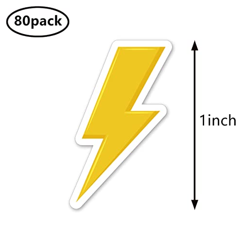 Lightning Weather Stickers 1In For Scrapbooking, Arts, Craft, Kids Diy, Journals 80-Pack #TOP1