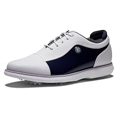 White/Navy Patent Cap Toe