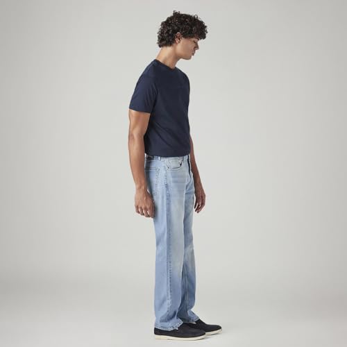 Image of Levi's Men's 505 Light Indigo Straight Fit Mid-Rise Jeans