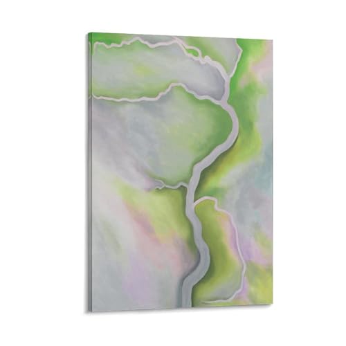 Poster de peinture de la rivière Pâle impression sur toile prestige 60x90