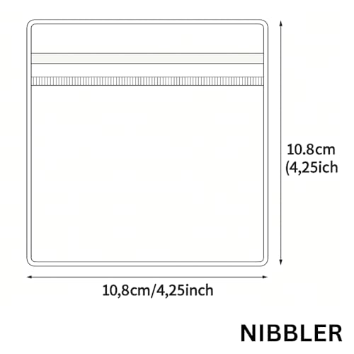Image of Nibbler 15 Pcs Jewellery Organiser Storage Pouches Clear Zip Lock Cover for Rings, Earrings, Necklace, Transparent, Polyvinyl Chloride PVC (15 Large)