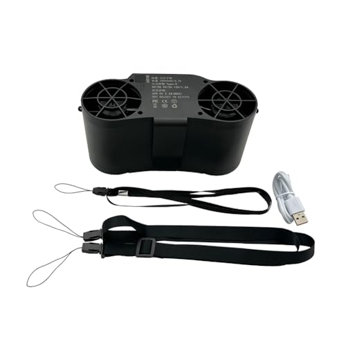 Guihydur Ventilador Portátil de Cintura de Emergencia, 20 000 MAh, con Ventilador Eléctrico y Flujo de Aire para Trabajo, Granjas, Viajes y Pesca.