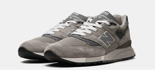 New Balance Men's 998 Grey Casual Athletic Shoes, Size 11