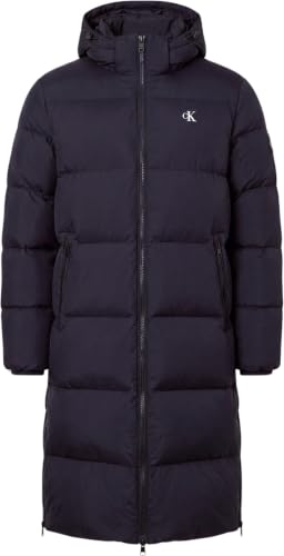 Calvin Klein Herren Ls Long Length Hooded Nylon Puff Lv04rh501g Mäntel (1 Stück), Blau (dunkler Saphir), M – Ansicht 5
