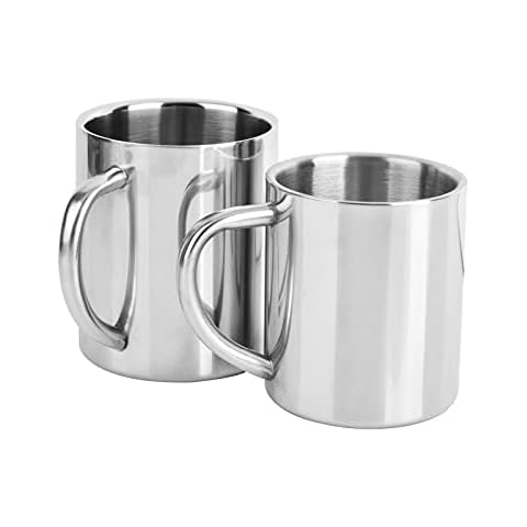WMLBK Edelstahl Kaffeebecher mit Henkel Kaffeetasse Cover