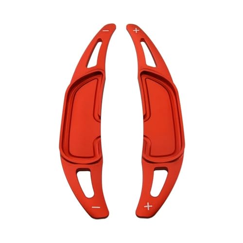 �p�h���V�t�g Compatible With B&enz For AMG For A35 A45 A45S CLA45S CLA35 2016-2019 2020 2021 2022 �V�t�g�p�h���g���Ԃ̃X�e�A�����O�z�C�[���M�A�X�e�b�J�[(Red)