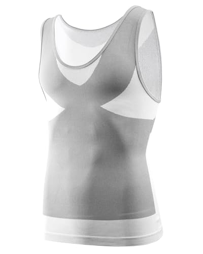 MEETYOO Canotta a Compressione da Uomo,Camicia Compressione Asciugatura Maglietta Senza Maniche Modellante e Snellente Body Shaper Tee Shirt Runnig Sportiva Fitness