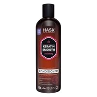 HASK Keratin Smoothing Conditioner for all hair types, colour safe, gluten-free, sulfate-free, paraben-free - 1 335 mL Bottle
