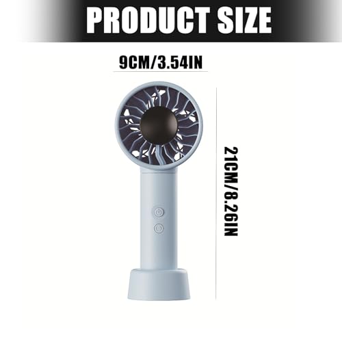Ventilador de mano portátil recargable con batería y 100 velocidades ajustables 4