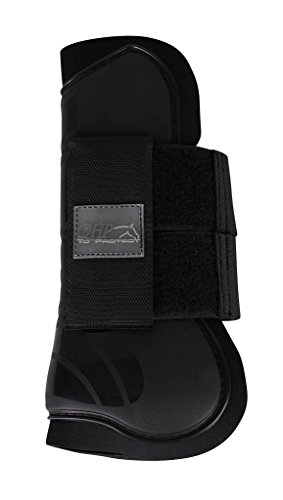 QHP Gamaschen-Set 4er Set Für Warmblüter – Sehnenschutz Aus Polyurethan Mit Neopren-Futter (Navy)