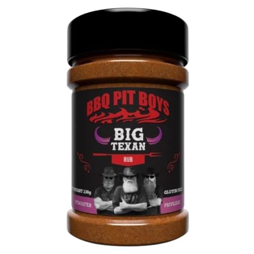 Angus & Oink | BBQ Pit Boys Big Texan Rub | Sweet Southern BBQ Flavour | All-Purpose Seasoning for Chicken, Ribs, Brisket & More | Vegan Friendly & Gluten-Free | 230g