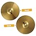 8-Inch Brass Crash Cymbal for Drum Kit - Compact, Quick Response, Versatile Use, Golden Finish